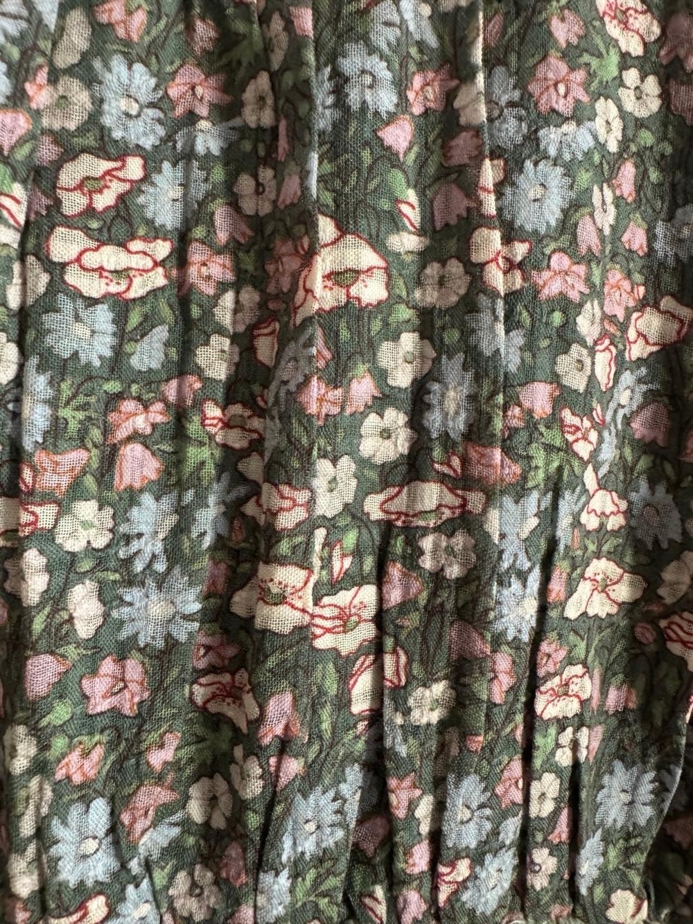 Christy Dawn Green Floral Alessandra Dress in Fern Flanders Poppy - Picture 2 of 5